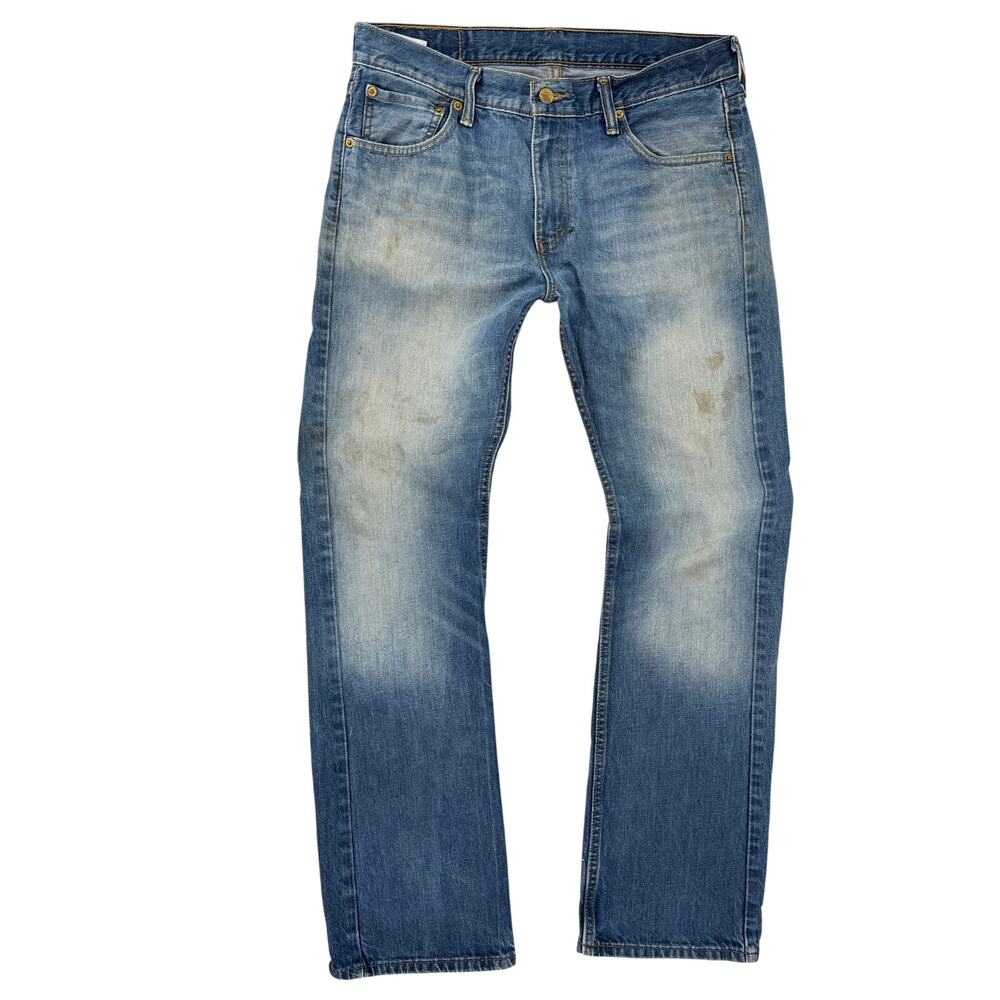 Vtg Y2K Levi's 527 Bootcut Jeans Sz 33x32 Distressed Stained Authentic Mexico
